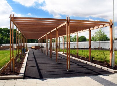 Postavljanje stupova - pergola